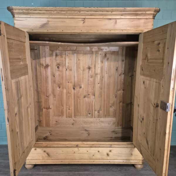 Wardrobe Biedermeier 1840 Pine - Image 12