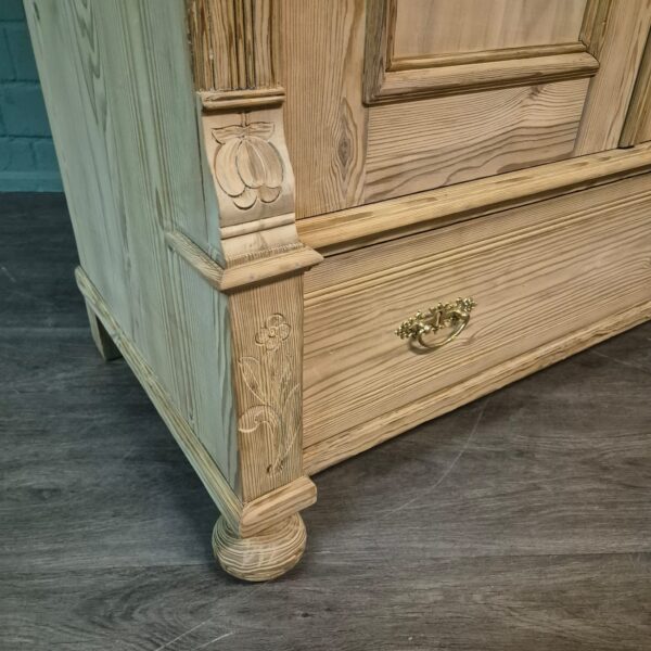 Wardrobe Jugendstil 1900 Pine - Image 5