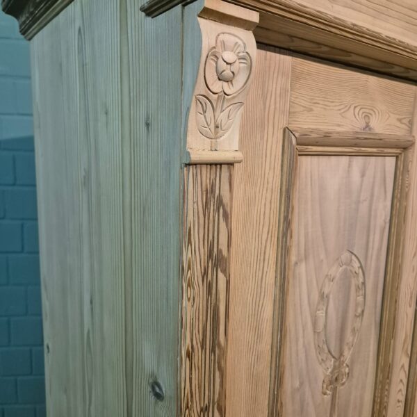 Wardrobe Jugendstil 1900 Pine - Image 4