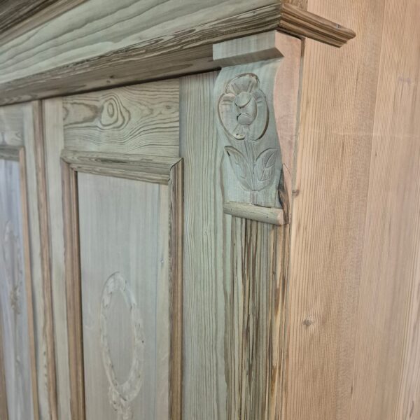 Wardrobe Jugendstil 1900 Pine - Image 11