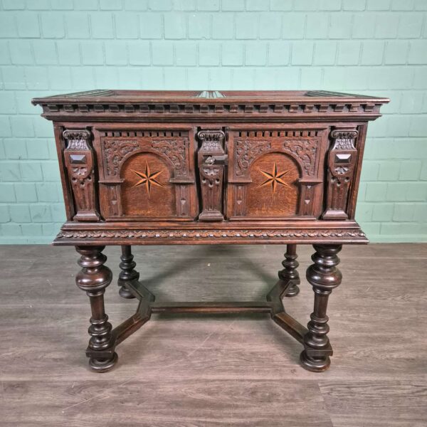 Chest Baroque 1740 Oak - Image 2