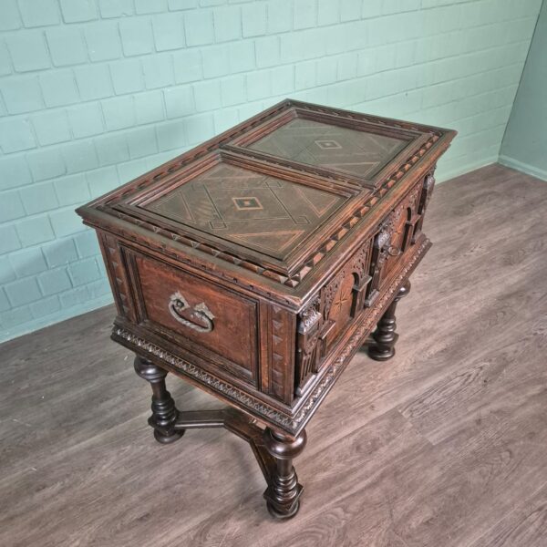 Chest Baroque 1740 Oak - Image 4