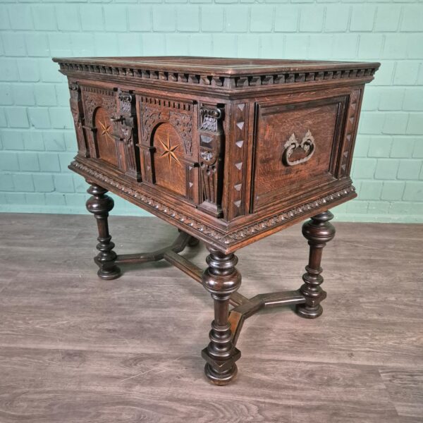 Chest Baroque 1740 Oak - Image 7