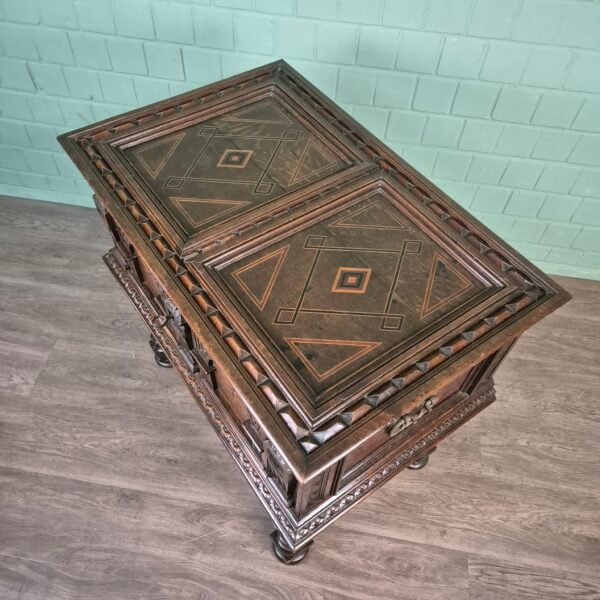 Chest Baroque 1740 Oak - Image 5