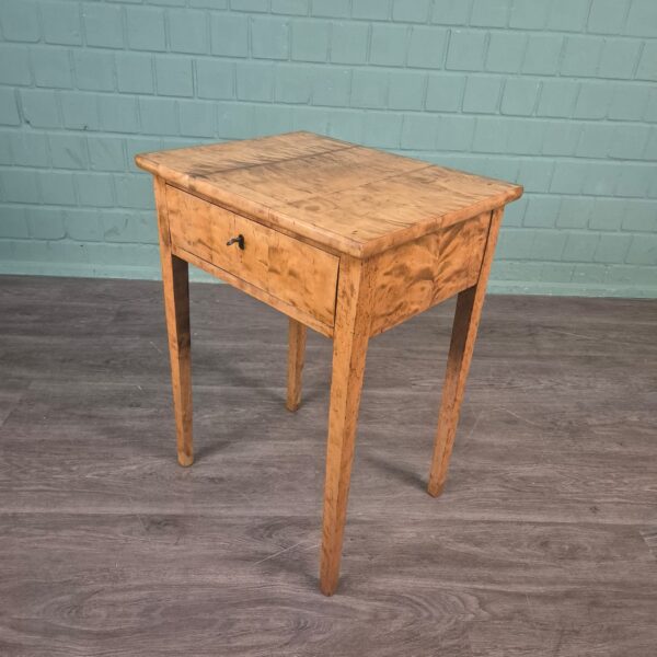 Sewing Table Biedermeier 1820 Birch Wood - Image 4