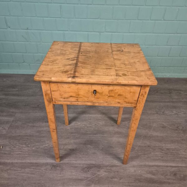 Sewing Table Biedermeier 1820 Birch Wood - Image 2