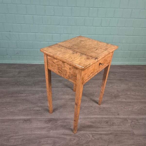 Sewing Table Biedermeier 1820 Birch Wood - Image 3