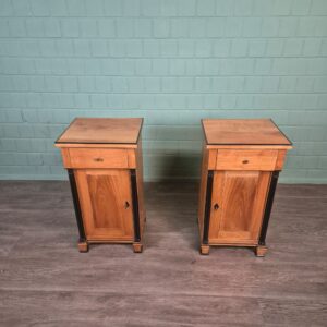 Set Nightstands Biedermeier 1820 Cherry Wood