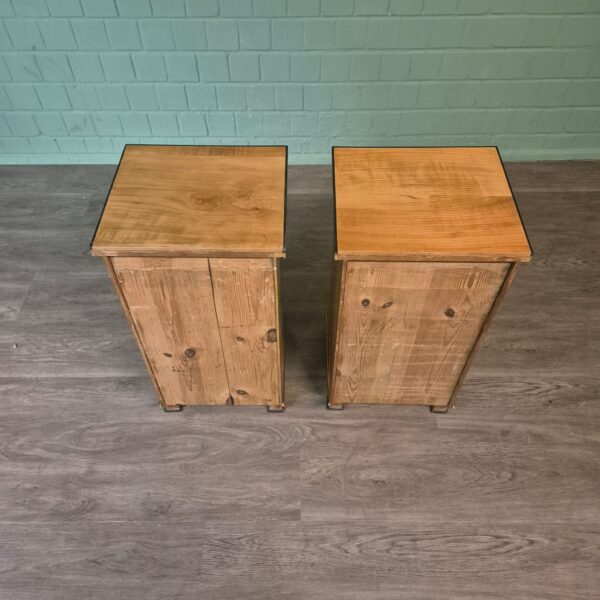 Set Nightstands Biedermeier 1820 Cherry Wood - Image 17