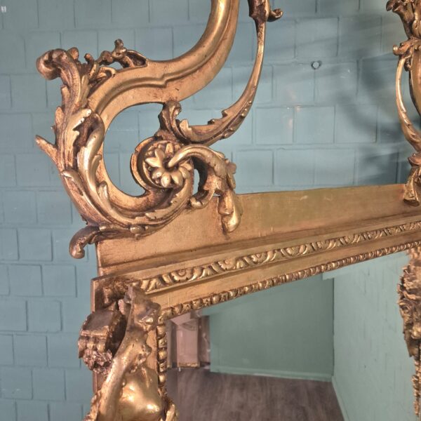 Mirror Baroque Style Gold 1,20 m x 2,44 m - Image 4