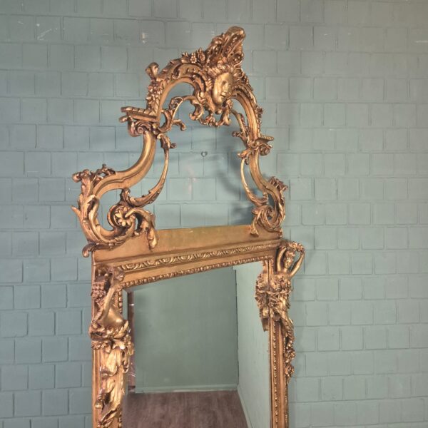 Mirror Baroque Style Gold 1,20 m x 2,44 m - Image 3
