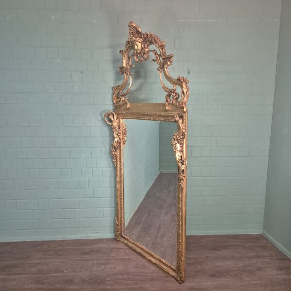 Mirror Baroque Style Gold 1,20 m x 2,44 m - Image 2