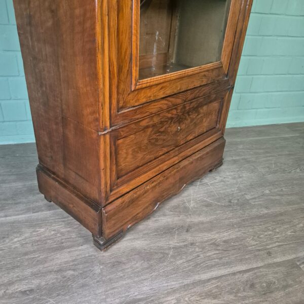 Display Cabinet Late Biedermeier 1850 Walnut - Image 4