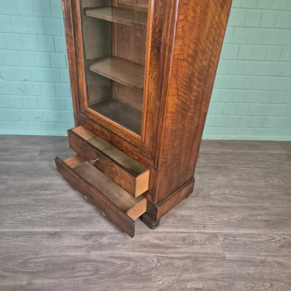 Display Cabinet Late Biedermeier 1850 Walnut - Image 11