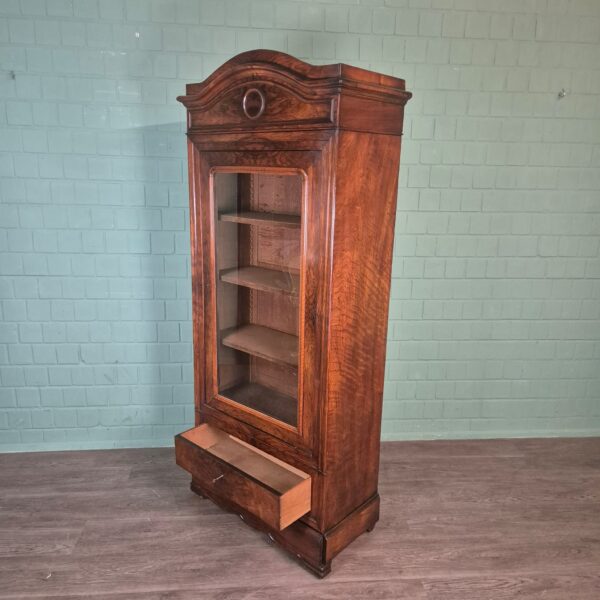 Display Cabinet Late Biedermeier 1850 Walnut - Image 10
