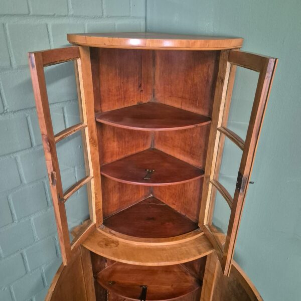Corner Cabinet Biedermeier 1820 Cherry Wood - Image 12