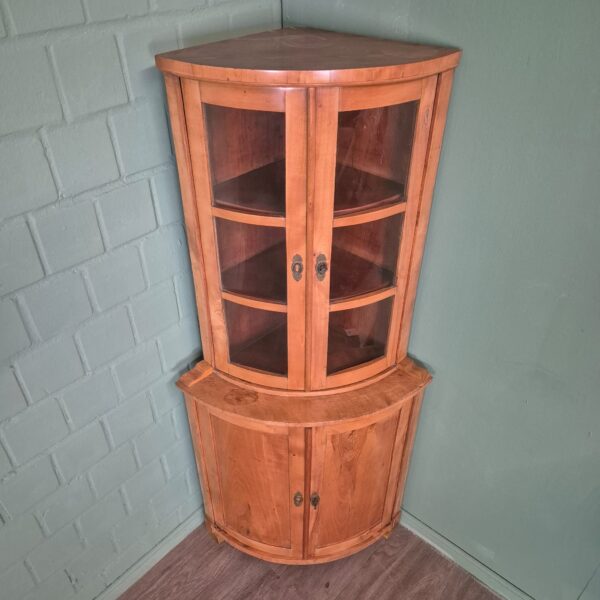 Corner Cabinet Biedermeier 1820 Cherry Wood - Image 3