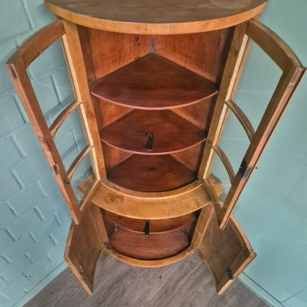Corner Cabinet Biedermeier 1820 Cherry Wood - Image 13