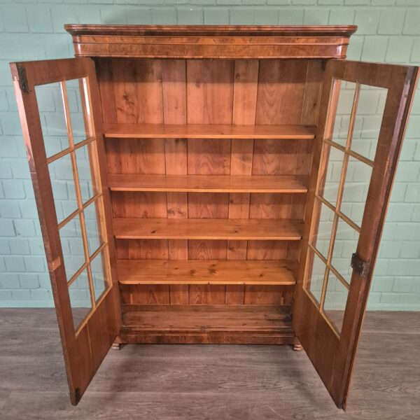 Display Cabinet Biedermeier 1830 Walnut - Image 11