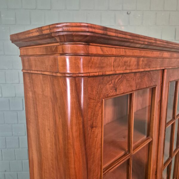 Display Cabinet Biedermeier 1830 Walnut - Image 5