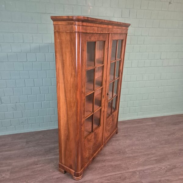 Display Cabinet Biedermeier 1830 Walnut - Image 3