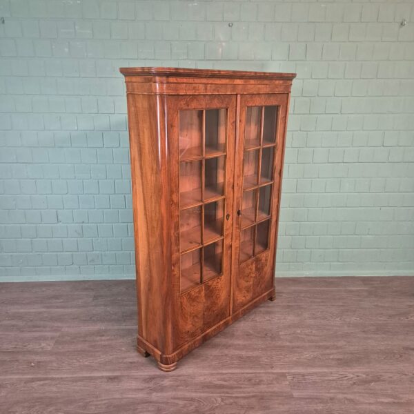 Display Cabinet Biedermeier 1830 Walnut