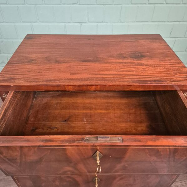 Chest of Drawers Biedermeier 1840 Mahogany - Image 9