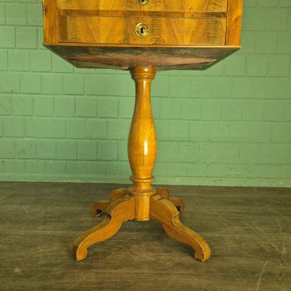 Sewing Table Biedermeier 1850 Ash Wood - Image 8