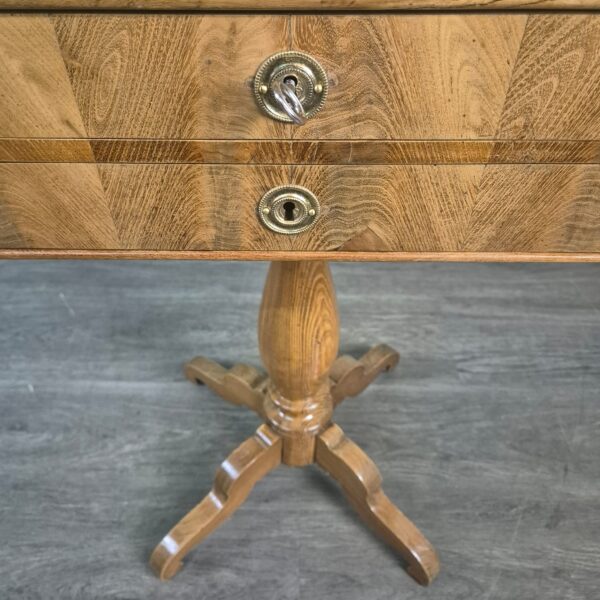 Sewing Table Biedermeier 1850 Ash Wood - Image 3