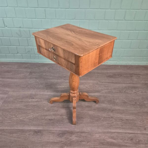 Sewing Table Biedermeier 1850 Ash Wood - Image 4