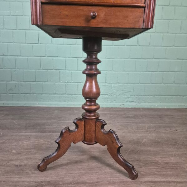 Sewing Table Louis Philippe 1870 Walnut - Image 4