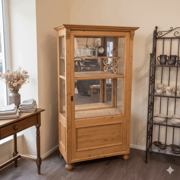 Display Cabinet Gründerzeit 1880 Pine - Image 2