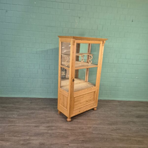 Display Cabinet Gründerzeit 1880 Pine - Image 3