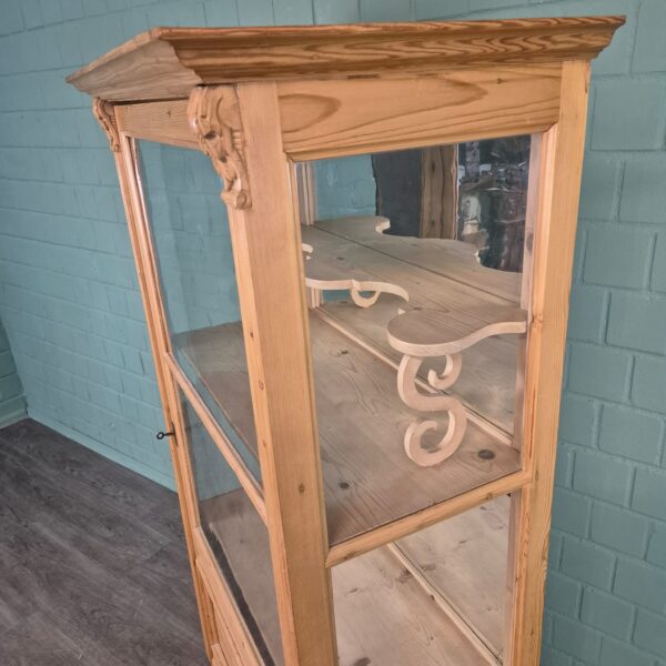 Display Cabinet Gründerzeit 1880 Pine - Image 5