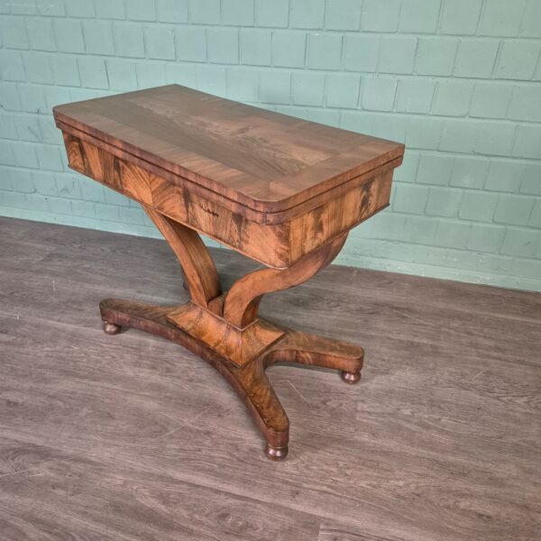 Folding Table Biedermeier 1820 Mahogany - Image 5