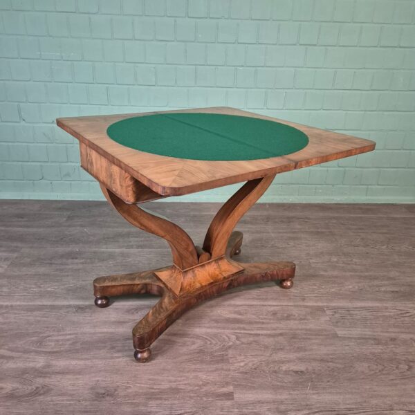 Folding Table Biedermeier 1820 Mahogany - Image 13