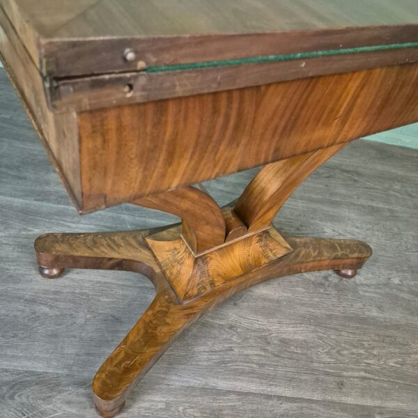 Folding Table Biedermeier 1820 Mahogany - Image 9