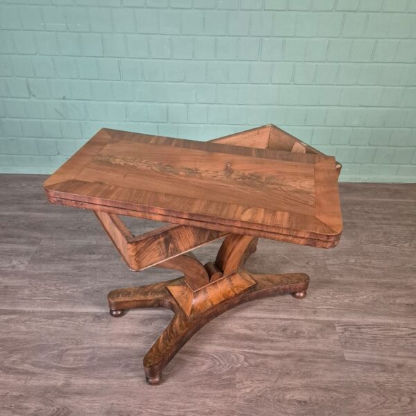 Folding Table Biedermeier 1820 Mahogany - Image 8