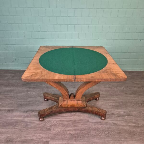 Folding Table Biedermeier 1820 Mahogany - Image 11