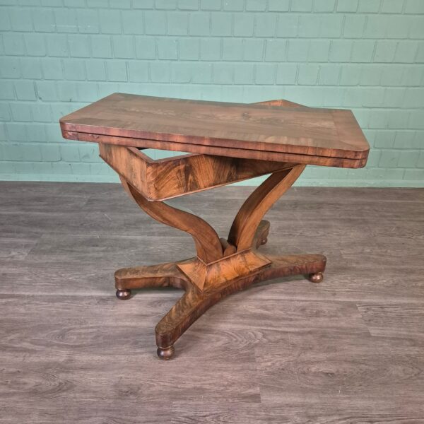Folding Table Biedermeier 1820 Mahogany - Image 7