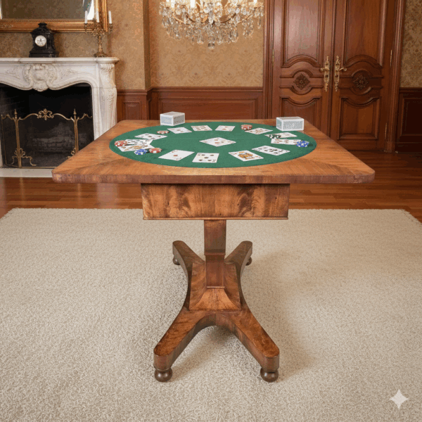 Folding Table Biedermeier 1820 Mahogany - Image 2