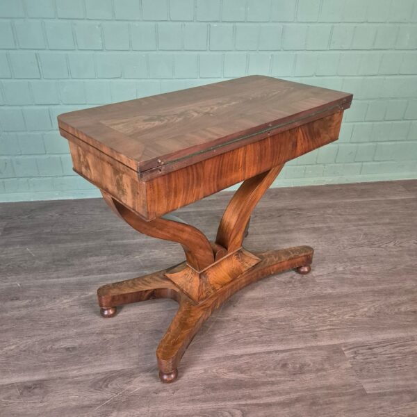 Folding Table Biedermeier 1820 Mahogany - Image 6