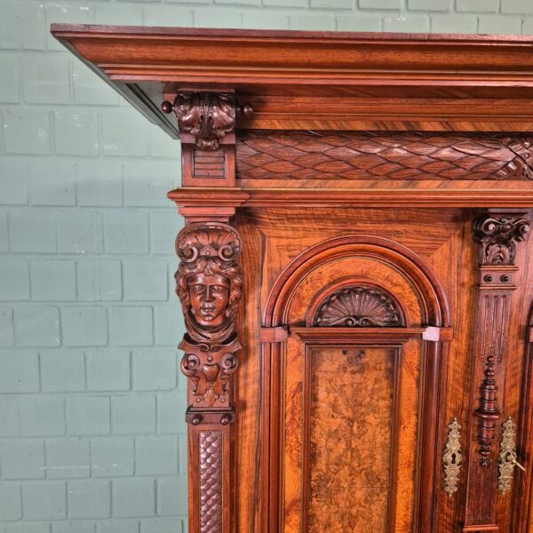 Cabinet Gründerzeit 1880 Walnut - Image 6