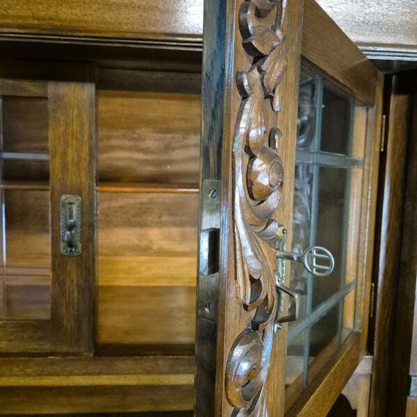 Kitchen Cabinet Jugendstil 1910 Oak - Image 23