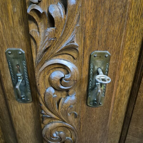 Kitchen Cabinet Jugendstil 1910 Oak - Image 17