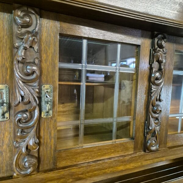 Kitchen Cabinet Jugendstil 1910 Oak - Image 15