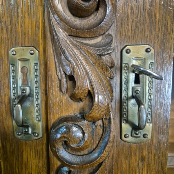 Kitchen Cabinet Jugendstil 1910 Oak - Image 16