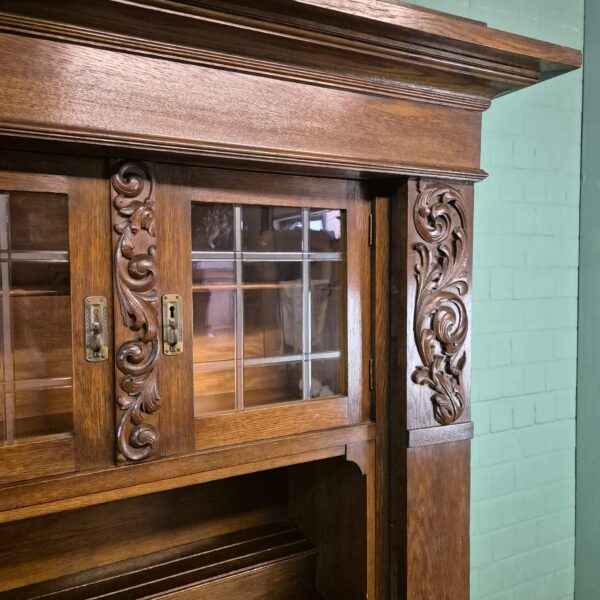 Kitchen Cabinet Jugendstil 1910 Oak - Image 6
