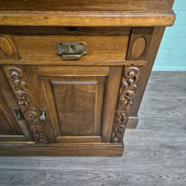 Kitchen Cabinet Jugendstil 1910 Oak - Image 8