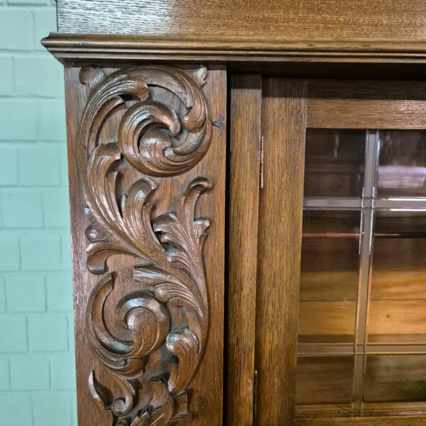 Kitchen Cabinet Jugendstil 1910 Oak - Image 13